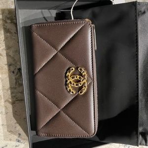 NWT Brown Chanel Wallet